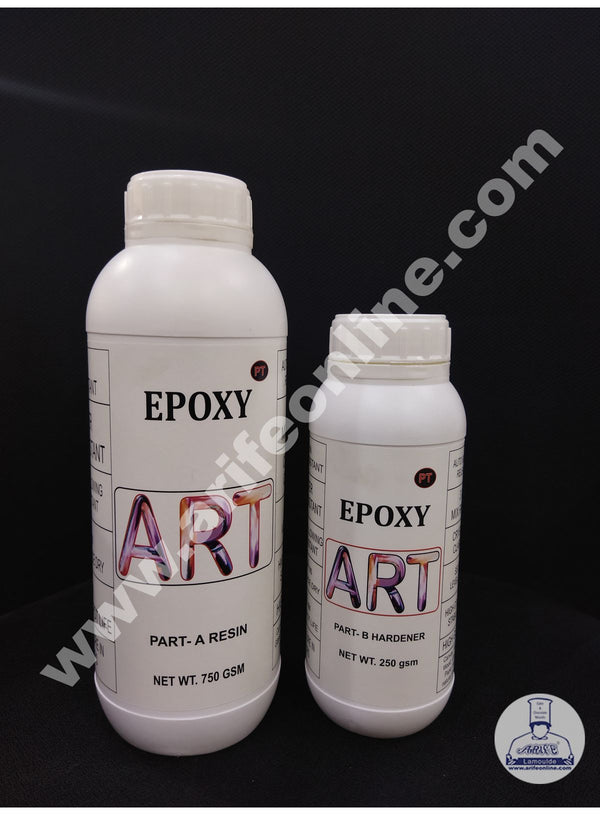 Cake Decor Non Toxic Epoxy Art Resin And Hardener Starter Kit