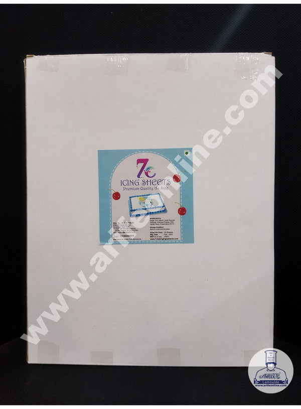 7C Icing Sheets A4 Size Pack Of 25 Pieces