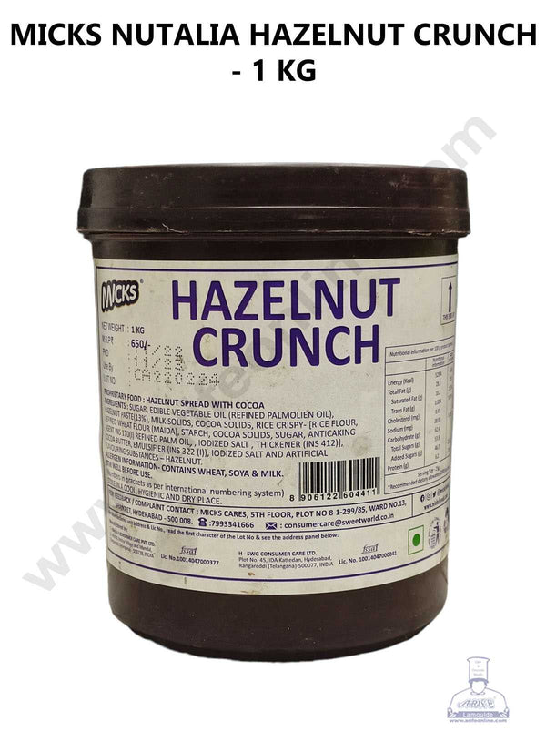 MICKS Hazelnut Crunch - (1 kg Pack)