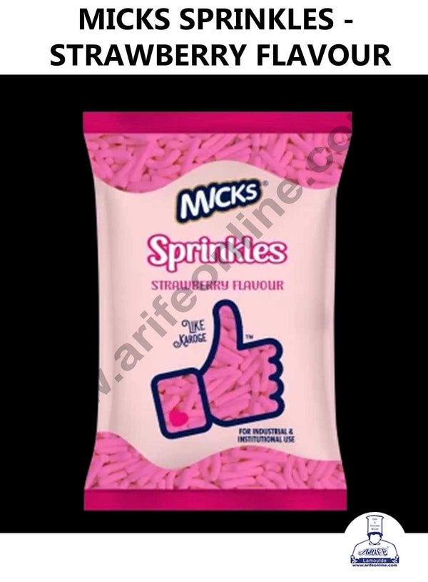 MICKS Sprinkles - Strawberry Flavour (200 G Pack)