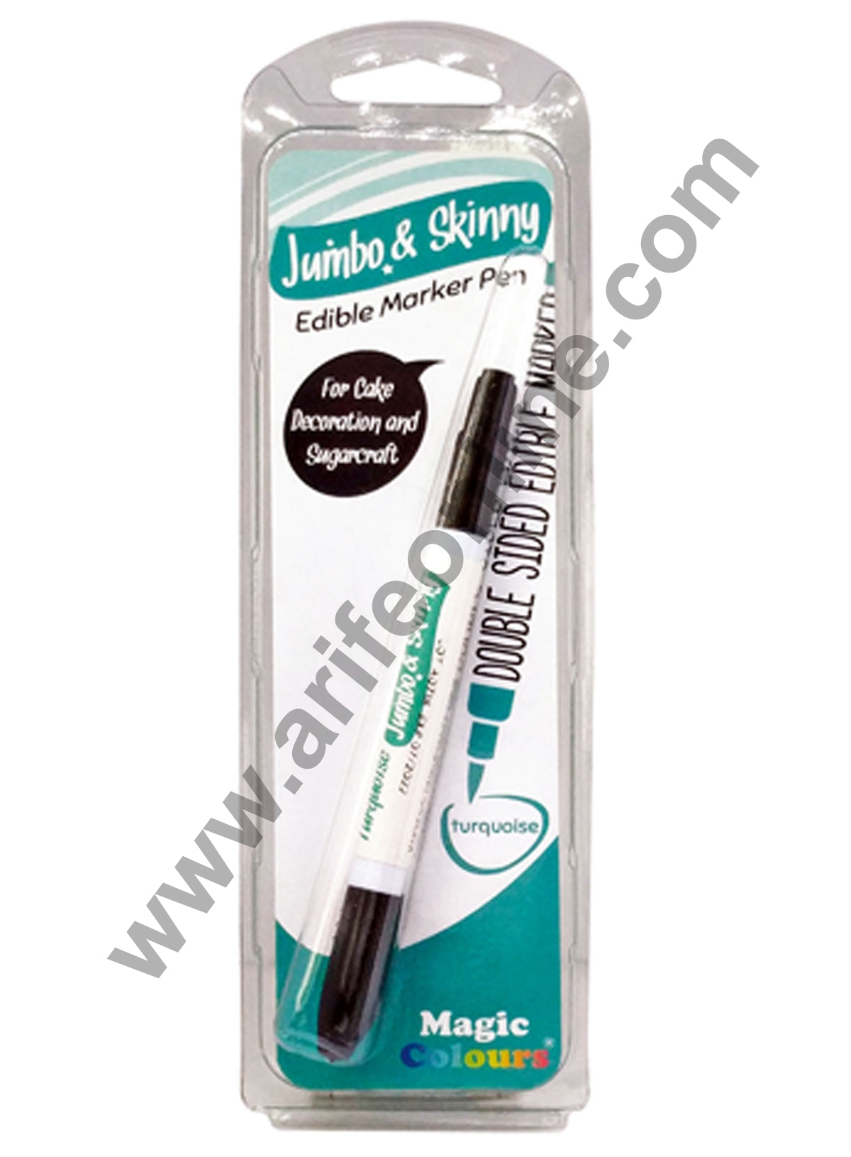 Magic Colours Double Sided Edible Marker Pen (Turquoise) Arife Online