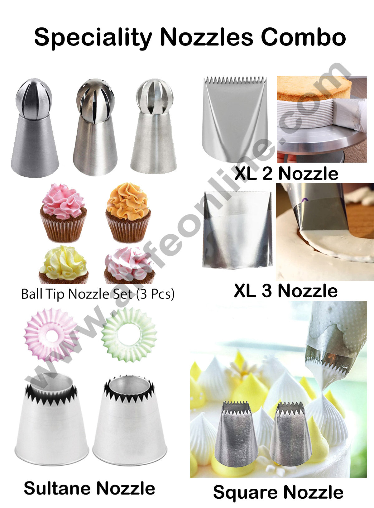Nozzle Set Sultane Nozzle SULTAN NOZZLE SET PIECE STAINLESS STEEL