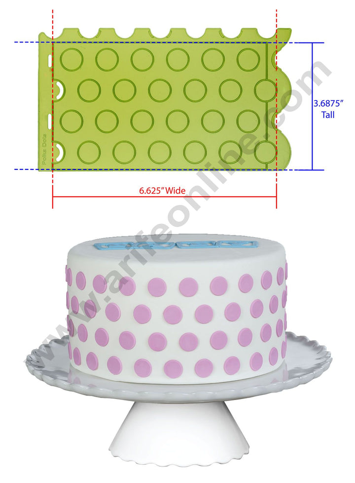Silicone Polka Dots Pattern Impression Onlays Moulds