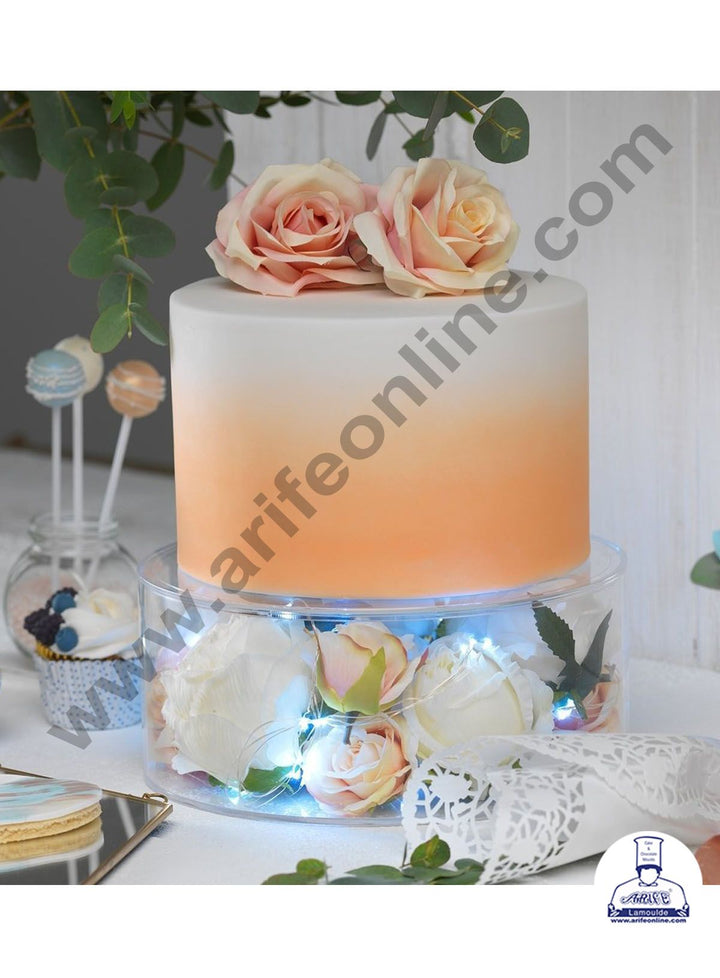 CAKE DECOR FILL-A-TIER CLEAR CAKE DISPLAY - ROUND