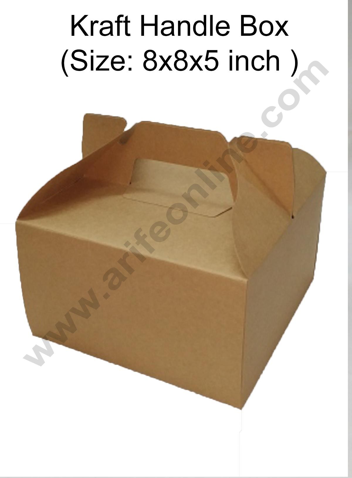 Cake Decor 1/2 kg Cake Boxes Handle, Cake Carriers for Wedding Cake, B