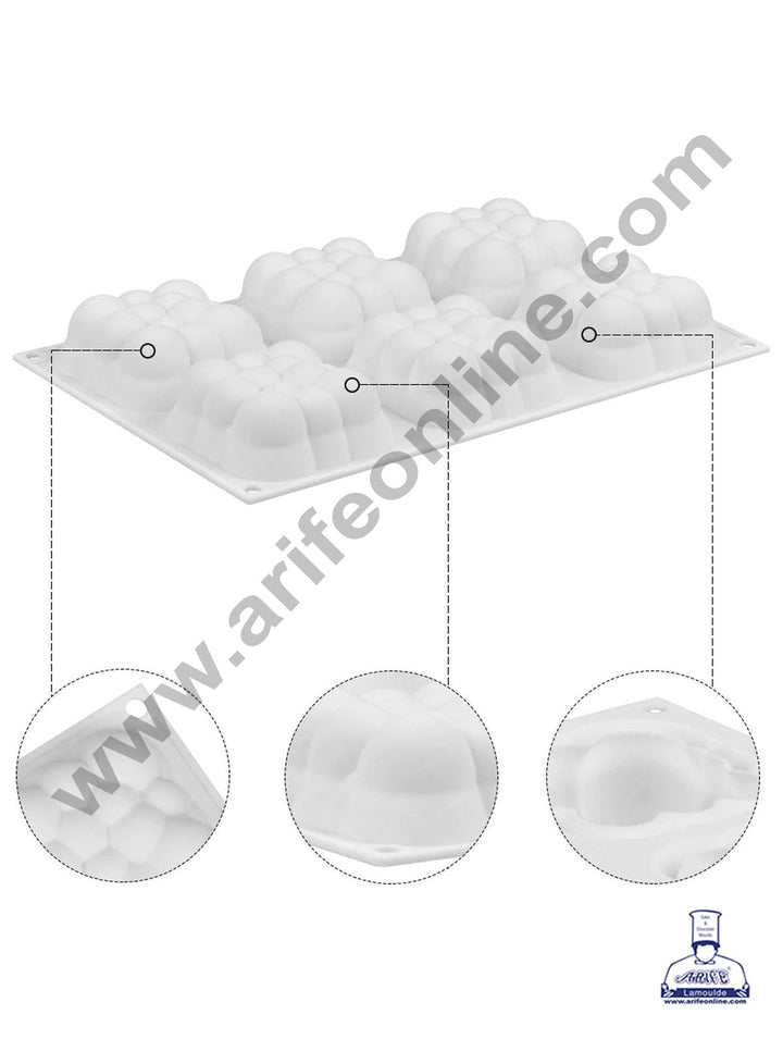 Cake Decor 3D 6 Cavity Cloud Shape Cake Molds Entremet Cake Mould Mousse Mold