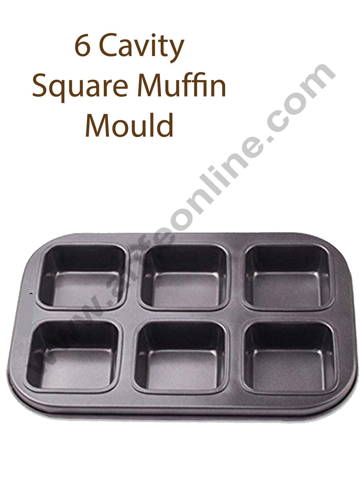 NON STICK MUFFIN MOULD - 6 CAVITY