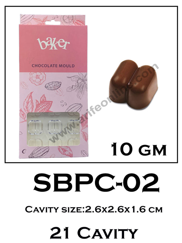 Cake Decor 21 Cavity Polycarbonate Chocolate Mould SBPC-02