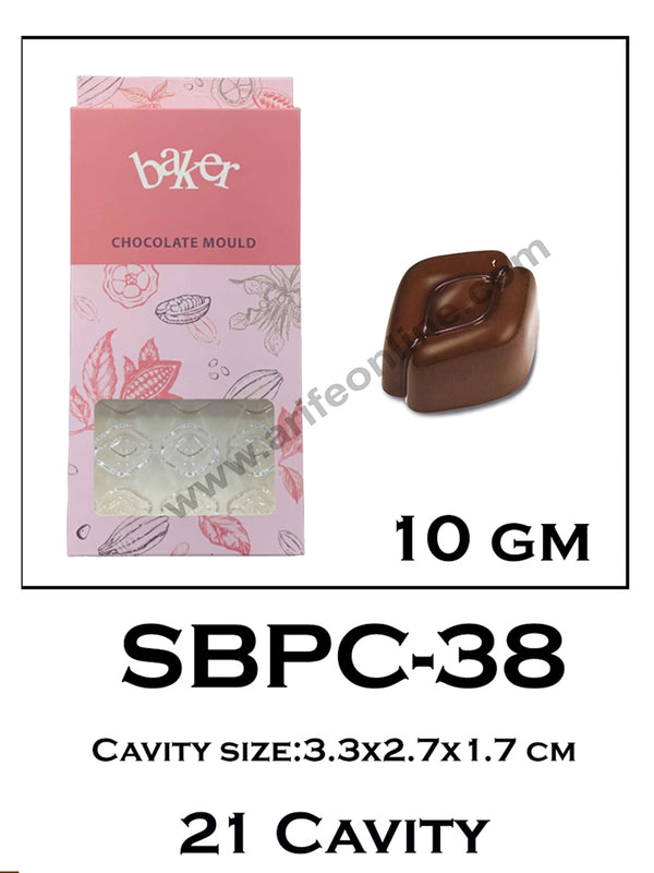 Cake Decor 21 Cavity Polycarbonate Chocolate Mould SBPC-38