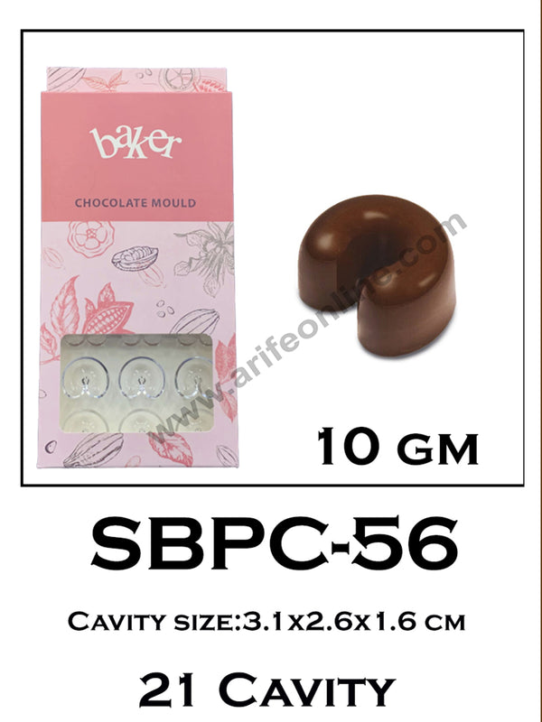 Cake Decor 21 Cavity Polycarbonate Chocolate Mould SBPC-56