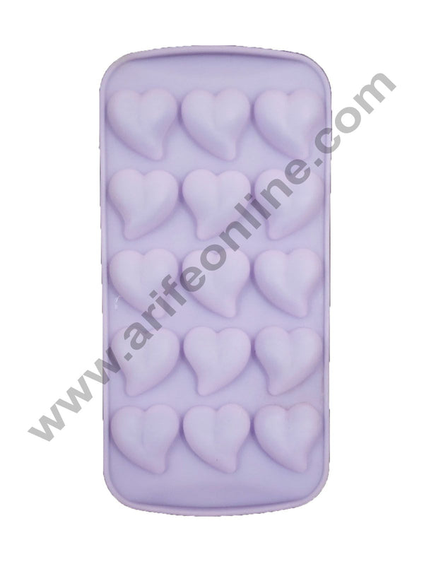 Cake Decor 15 Cavity Pointed Heart Shape Silicone Chocolate Mould