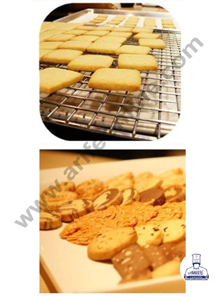 Cake Decor Double Sided Plastic 5 pcs Square Shaped Plastic Cookie Biscuit Pastry Fondant and Cake Cutter