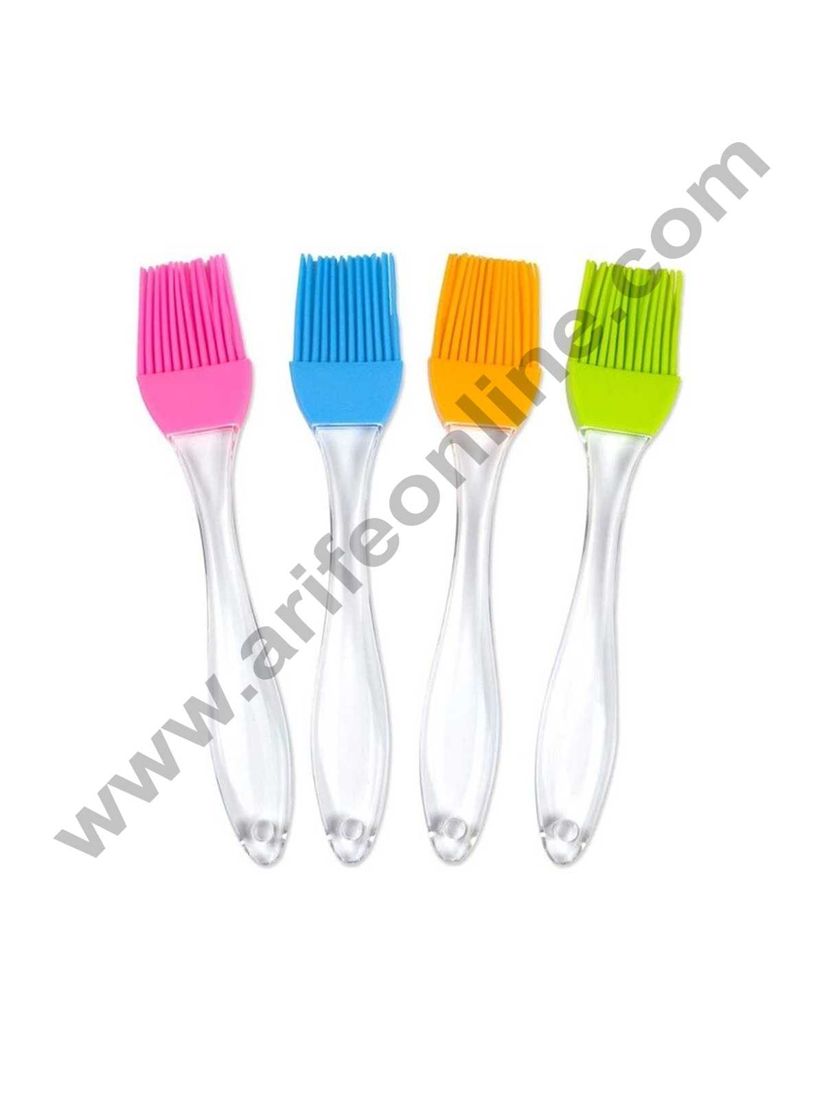 1pc Silicone Oil Brush, Minimalist Solid Color Basting Oil Brush