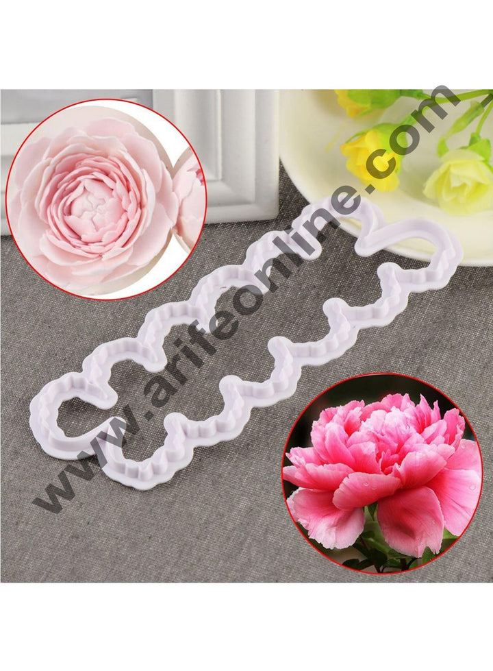 Cake Decor 3 PCS Set Peony Ever with Leaf Cutter Fondant Cake Decorating Molds Biscuit Cutter Cake Baking Tool Set