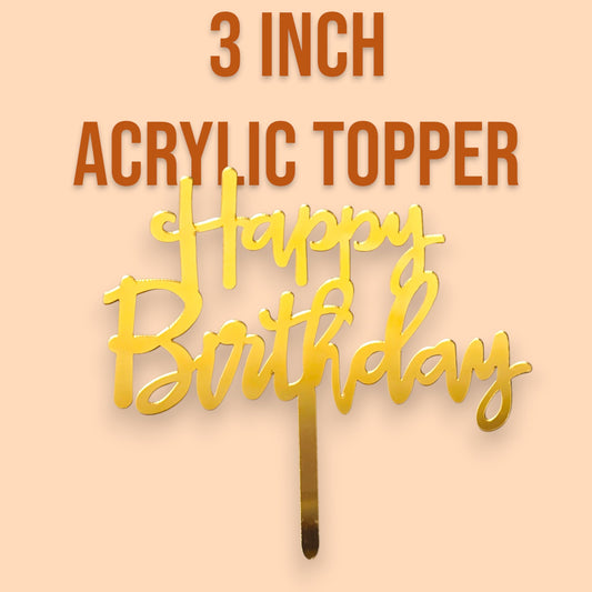 3 Inch Acrylic Toppers