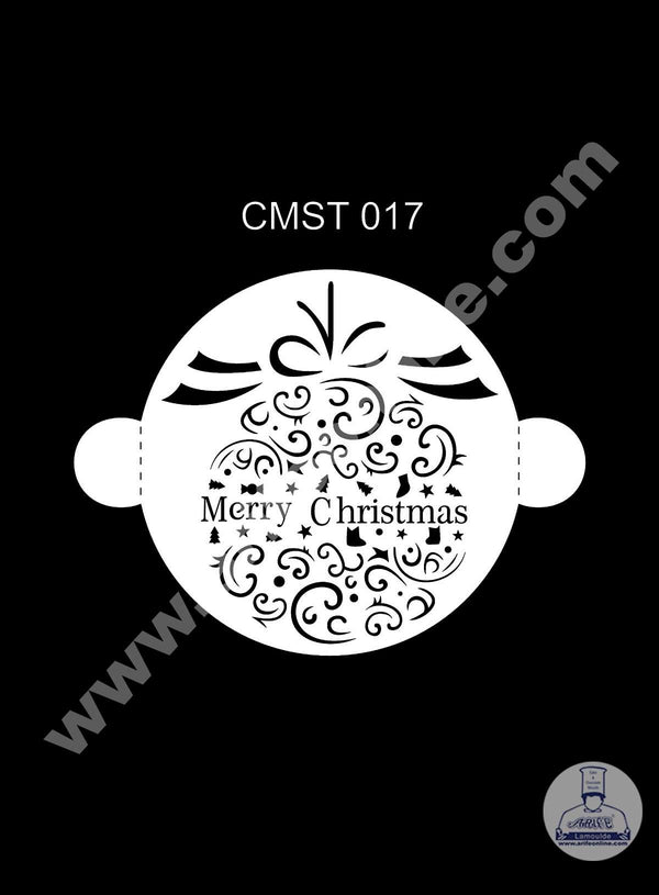 CAKE DECOR™ Dream Cake Stencil Christmas Theme - Design-17 (SB-CMST-017)