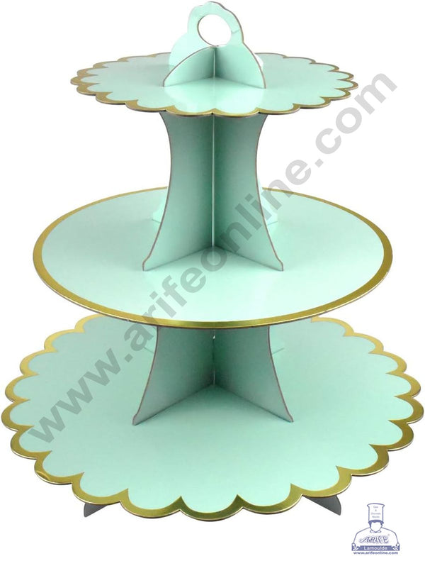 Cake Decor™ 3-Tier Cardboard Pastel Flower Color Design Cupcake Stand