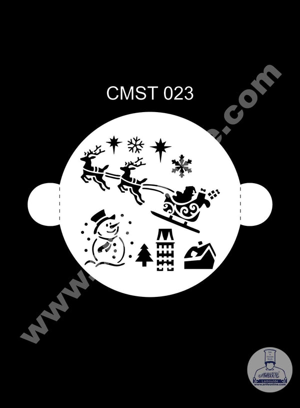 CAKE DECOR™ Dream Cake Stencil Christmas Theme - Design-23 (SB-CMST-023)