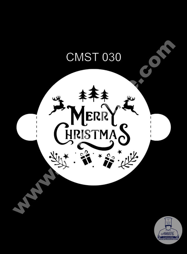 CAKE DECOR™ Dream Cake Stencil Christmas Theme - Design-30 (SB-CMST-030)