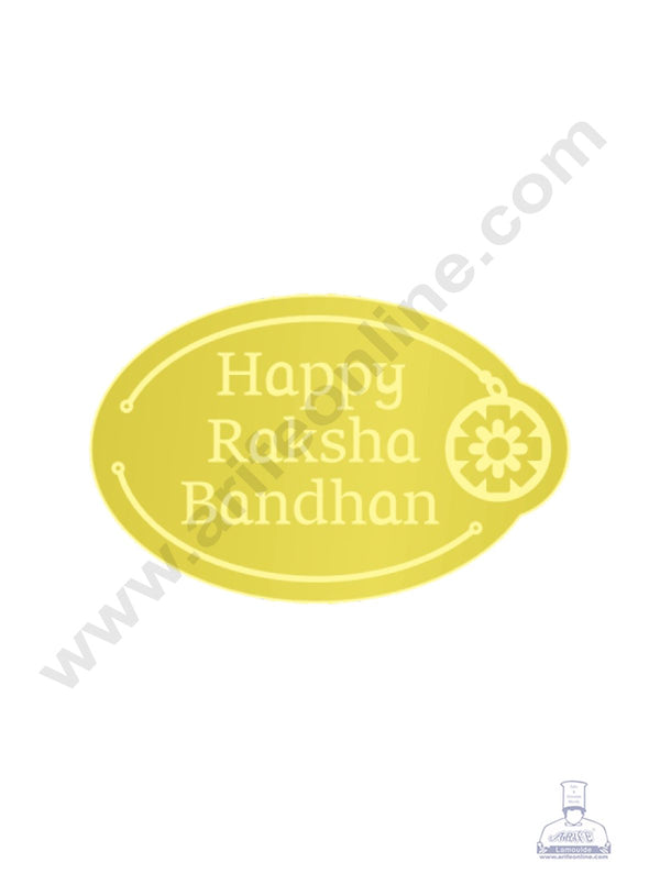 Acrylic Happy Raksha Bandhan Coin Topper for Cake and Cupcakes ( SBMT-Coin-060 ) CAKE DECOR™