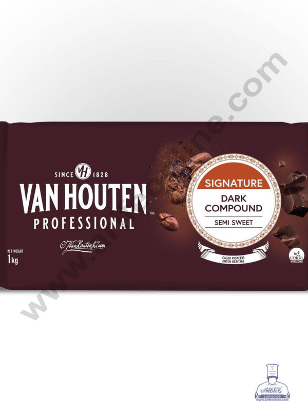 Van Houten - Dark Compound Chocolate Slab Semi Sweet - 1kg