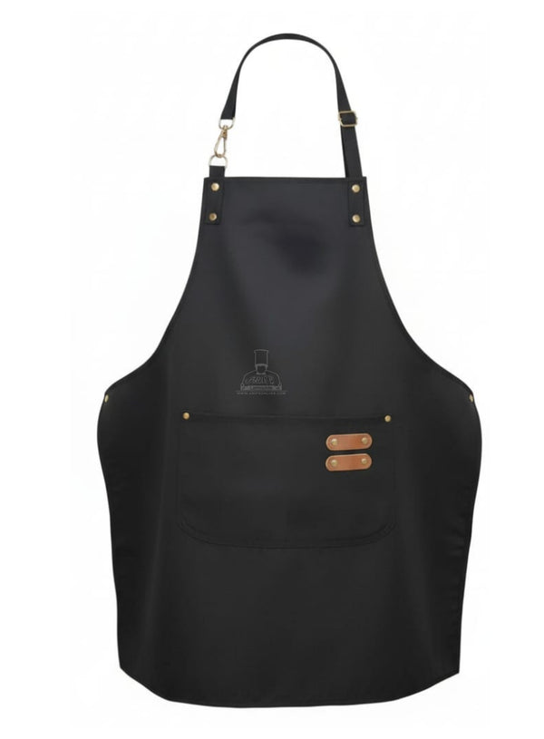 CAKE DECOR™ Black Cotton Apron for Unisex | Professional Chef Aprons|