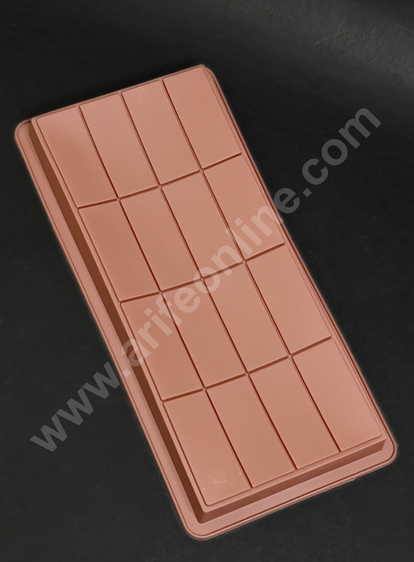 CAKE DECOR™ 1 Cavity Kunafa Chocolate Bar Box Design Silicone Mould | Pistachio Kunafa Chocolate Bar Mould