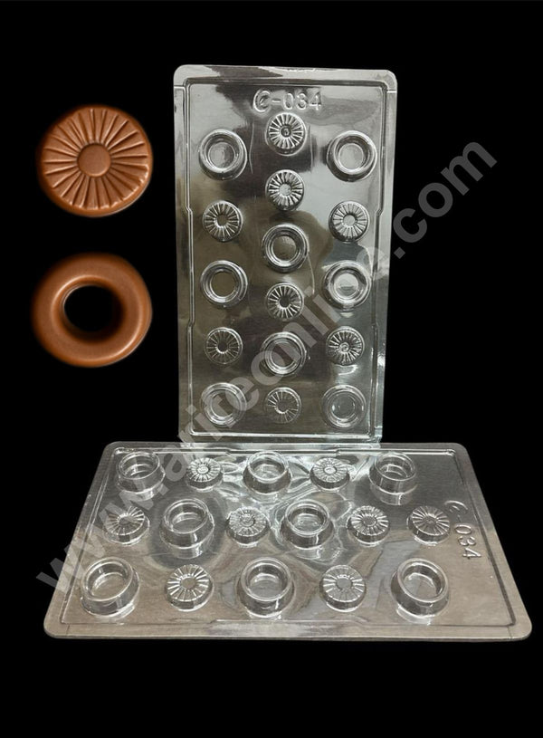 16 Cavity Circle Shape Mould PVC Chocolate mould (1 pcs pack) E-034- CAKE DECOR™