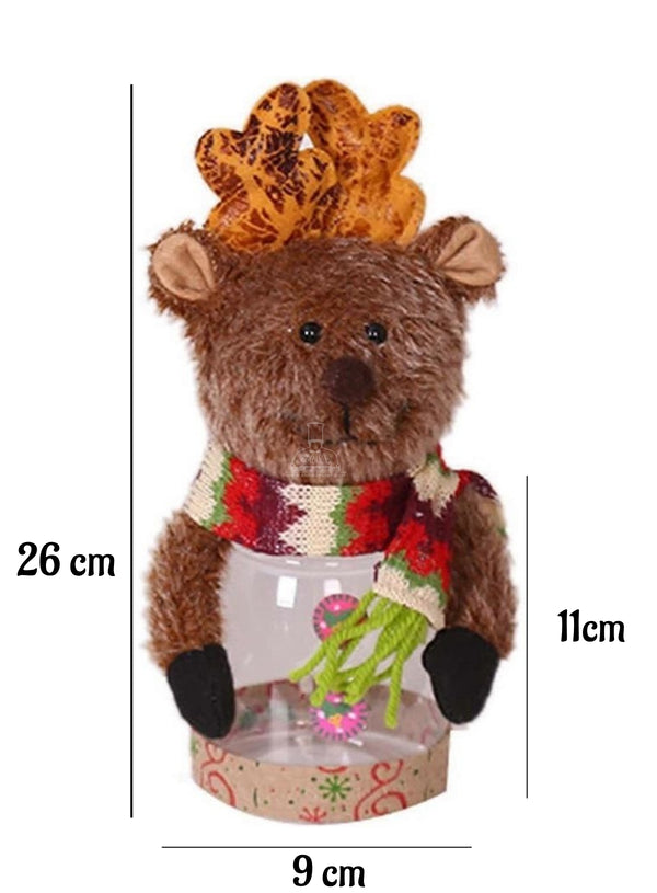 Christmas Reindeer Decorative Storage Jar | 1 Piece Pack - CAKE DECOR™