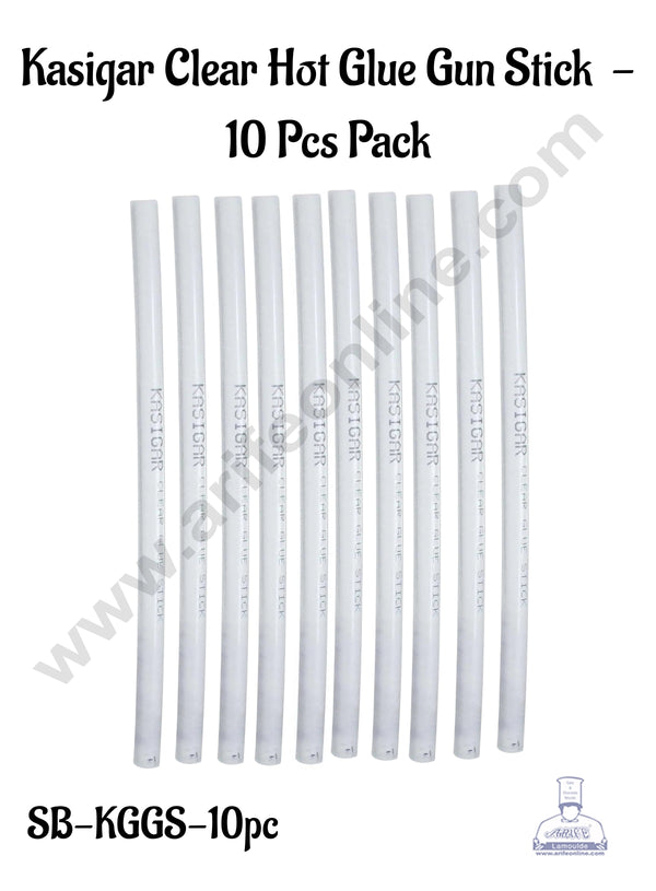 CAKE DECOR™ Kasigar Clear Hot Glue Gun Stick - 10 Pcs Pack | SB-KGGS-10pc|
