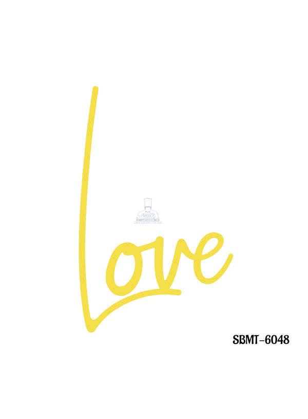 CAKE DECOR™ 3 inch Golden Acrylic Love Cake Topper Cake Decoration Dessert Decoration