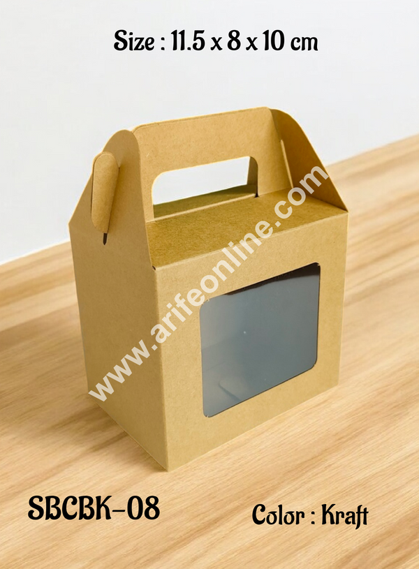 CAKE DECOR™ Goodie Bag For Hampers | Chocolate Box Hamper Box 10 Pcs Pack - Kraft (SBCBK-08)