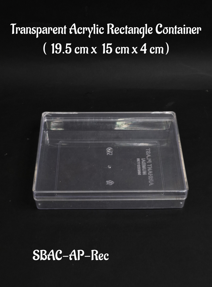 Home Transparent Acrylic Rectangle Tiramisu Dessert Container for Sweet ...
