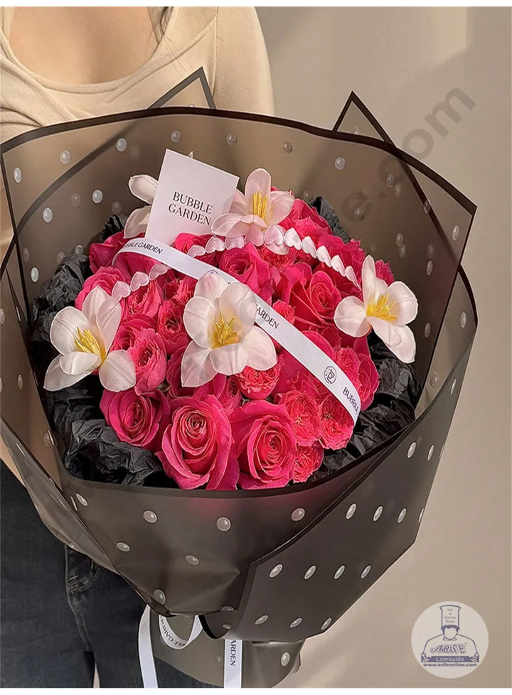 Flower Rife Home Pearl Edge Design Korean Wrapping Sheet | Premium Flower Wrapper ...