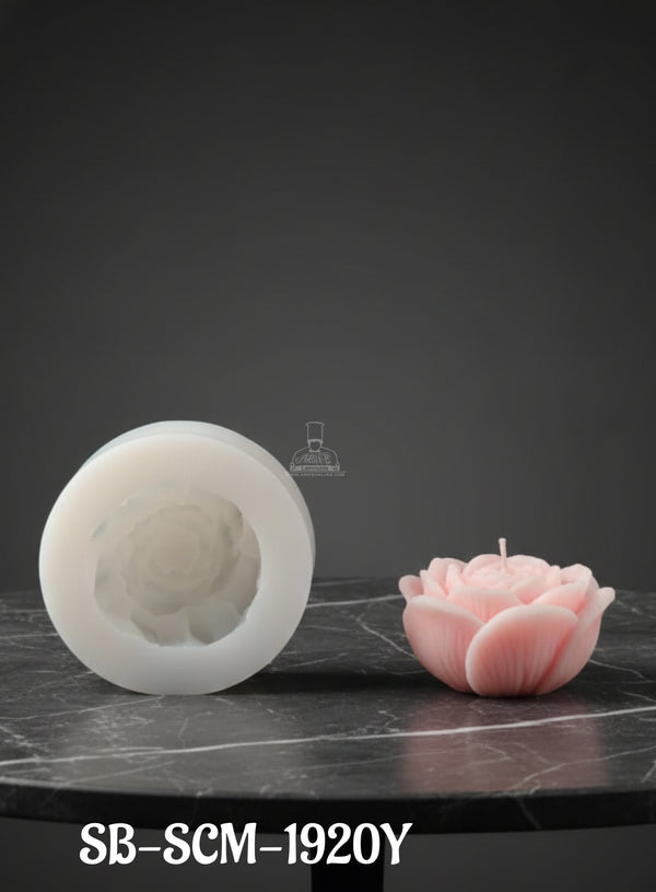 CAKE DECOR™ Round Flower Bud Silicone Candle Mold│SB-SCM-1920Y|
