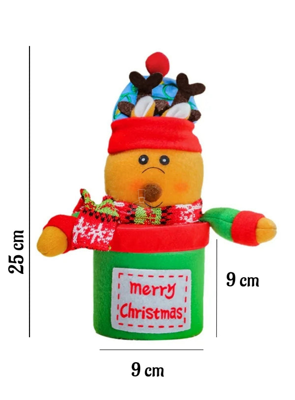 Festive Reindeer Themed Storage Jar | 1 Piece Pack - CAKE DECOR™