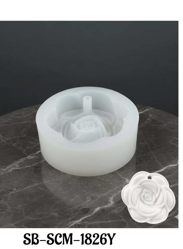 CAKE DECOR™ Small Rose Flower Silicone Candle Mold│SB-SCM-1826Y│