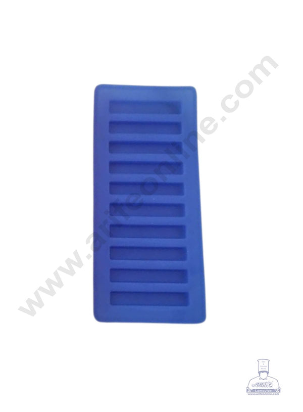 10 Cavity Mini Stick KitKat Shape Silicon Mould | Chocolate Mould | Rectangle Shape Candy Jelly Mould - CAKE DECOR™
