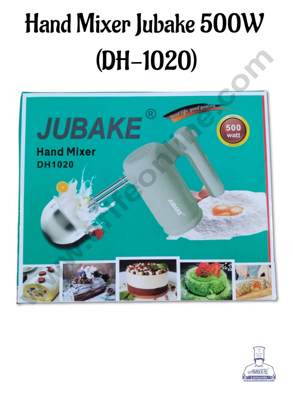 CAKE DECOR™  Jubake Electric Hand Beater 500 W - Green (Model No:DH-1020)