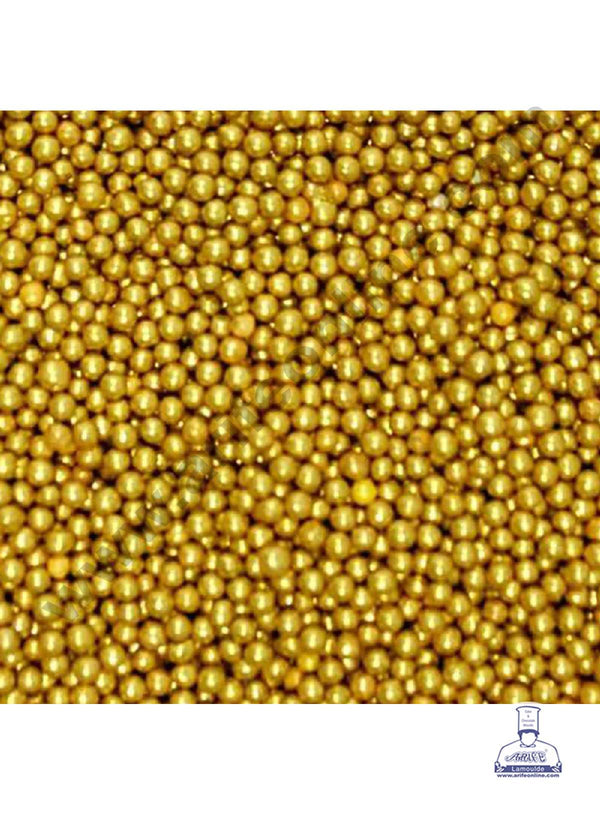 CAKE DECOR™ Balls Sugar Candy Gold - 1 - 100 gms