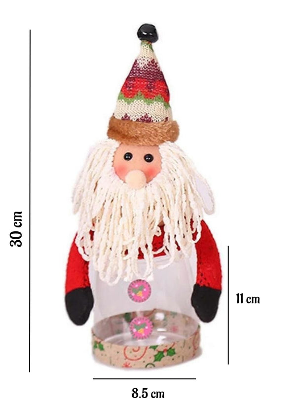 Christmas Themed Decorative Storage Jar - Santa Claus Design | 1 Piece Pack - CAKE DECOR™