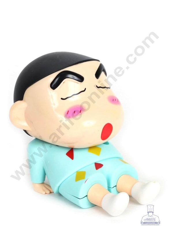 Cute Shinchan Sitting Cartoon Character Toy - Blue - CAKE DECOR™