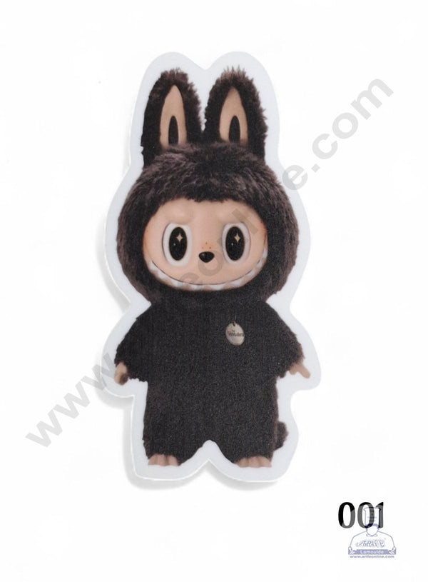 Acrylic Digital Print Labubu Topper - 001 - Brown - CAKE DECOR™