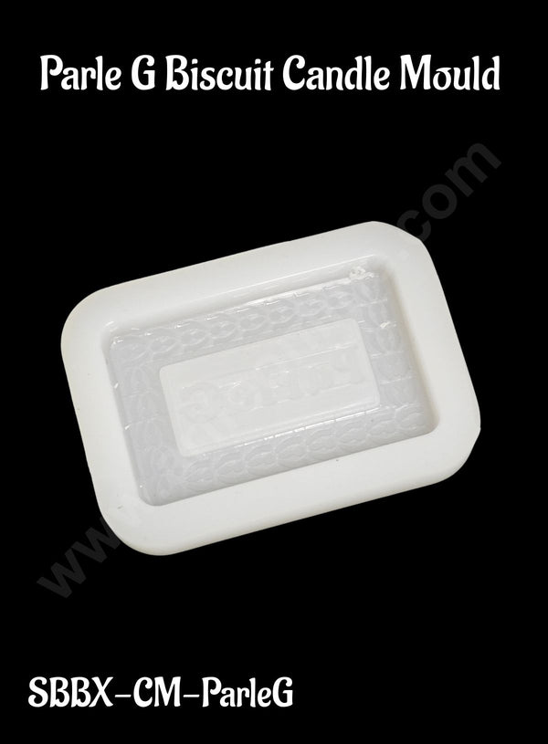 Parle G Biscuit Shape Silicon Candle Mould - 1 Piece (SBBX-CM-ParleG) - CAKE DECOR™