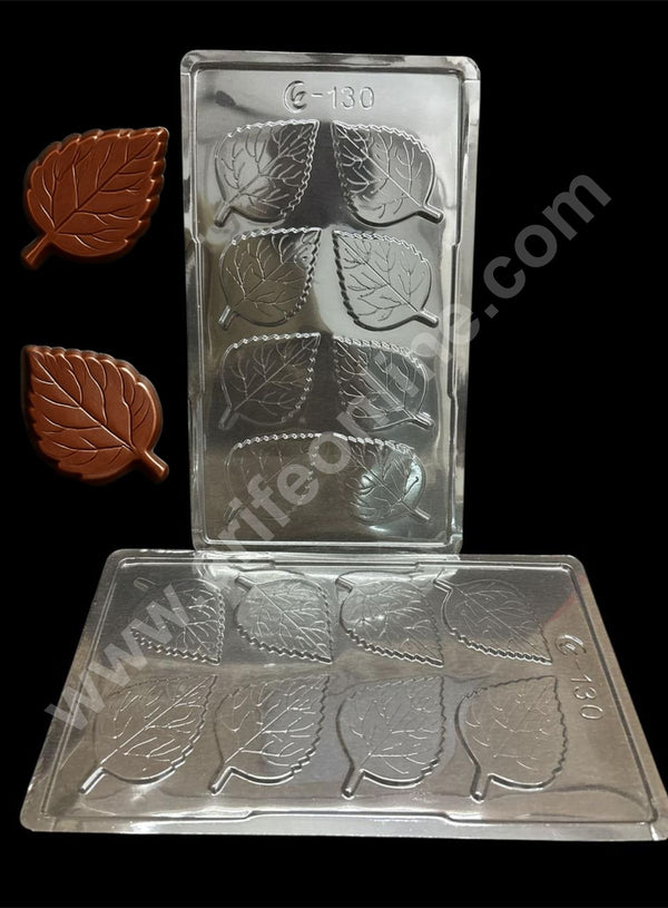 8 Cavity Maple Leaf Shape Mould PVC Chocolate mould (1 pcs pack) E-130- CAKE DECOR™