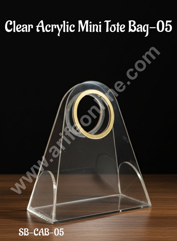 CAKE DECOR™ Clear Acrylic Mini Tote Bag-05 │SB-CAB-05 │