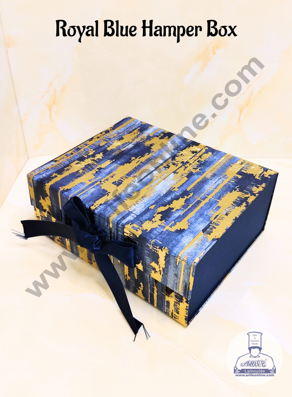 Home CAKE DECOR™ Royal Blue Color Folding Hard Hamper Box | Gift Box ...