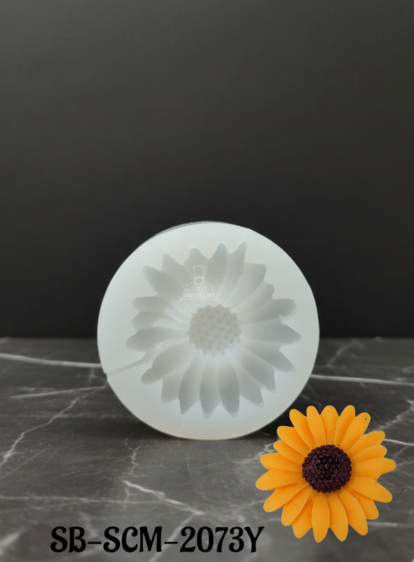 CAKE DECOR™ Small Sunflower Silicone Candle Mold│SB-SCM-2073Y|