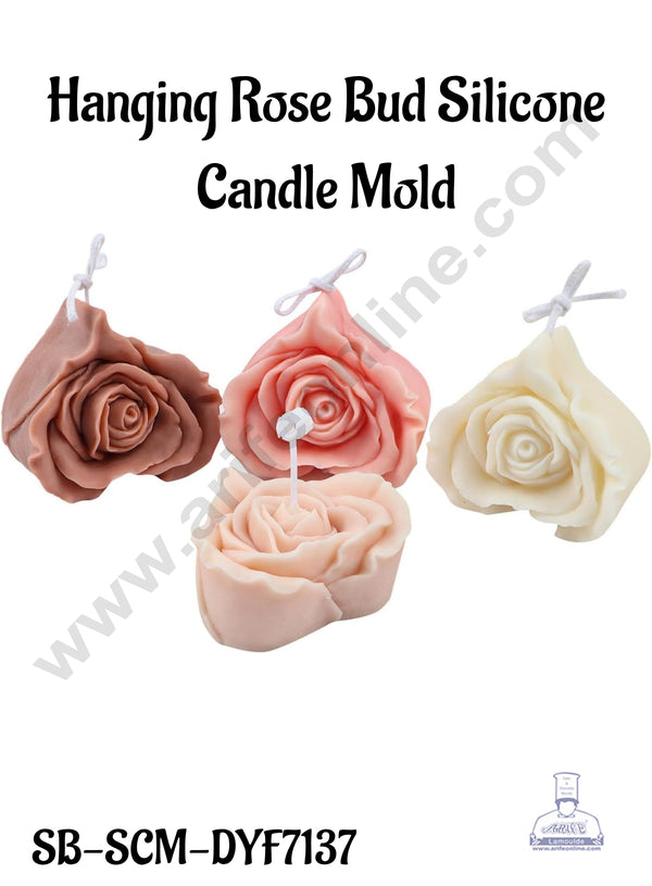 CAKE DECOR™ Hanging Rose Bud Silicone Candle Mold│SB-SCM-DYF7137│