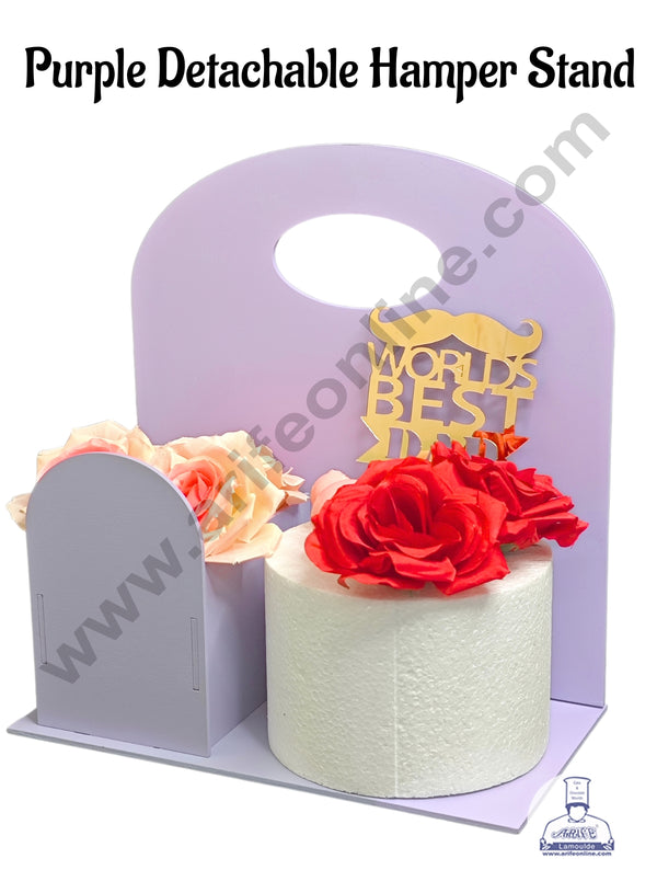 Pastel Purple Detachable Cake and Flower Hamper Stand - CAKE DECOR™